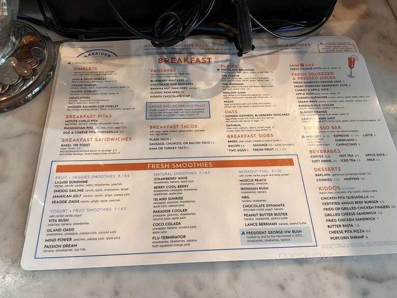 Island Grill & Juice Bar - Houston, TX menu_pic