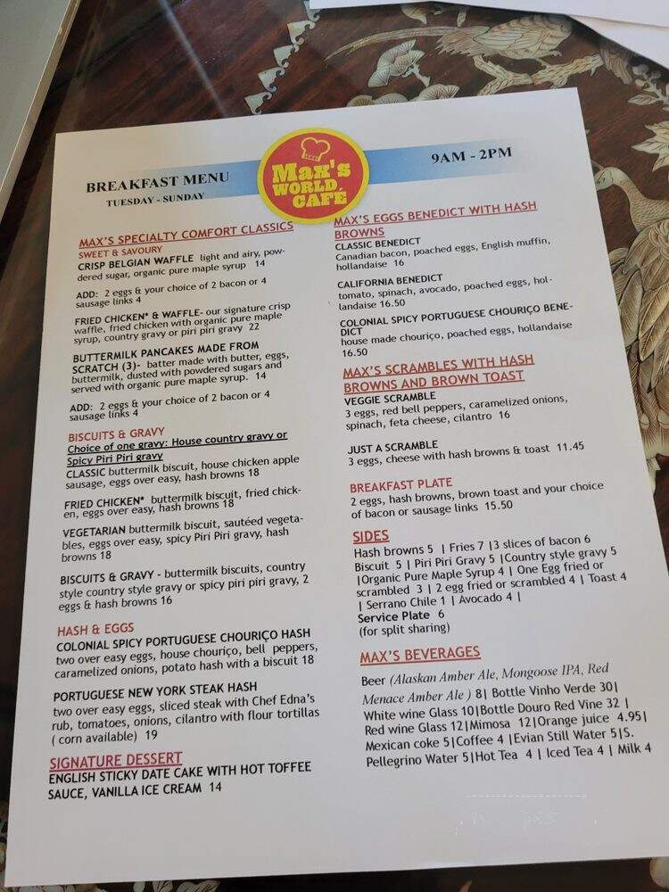 Max World Take Out - Issaquah, WA menu_pic
