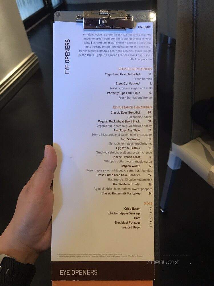 Fifteen Squares Restaurant - Washington, DC menu_pic