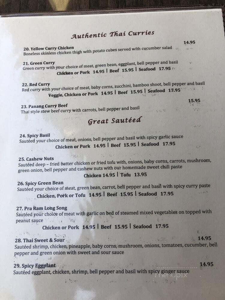 Do Sit Thai Cuisine - Walnut Creek, CA menu_pic