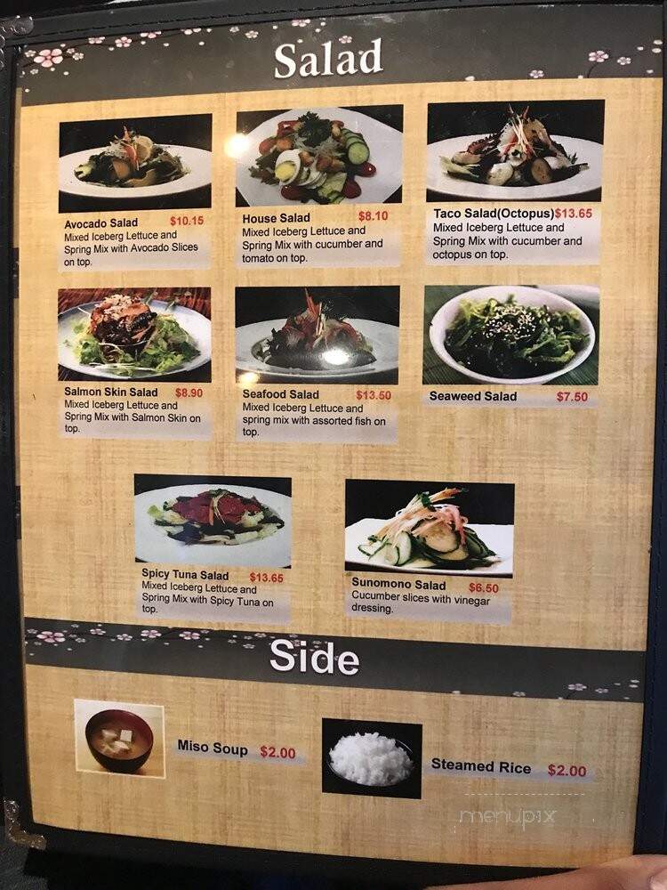 Sam's Sushi - La Quinta, CA menu_pic
