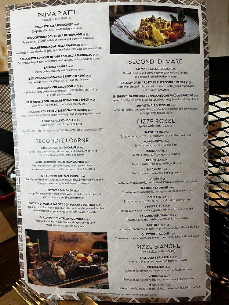 Davinci's Ultra-Lounge - Sarasota, FL menu_pic