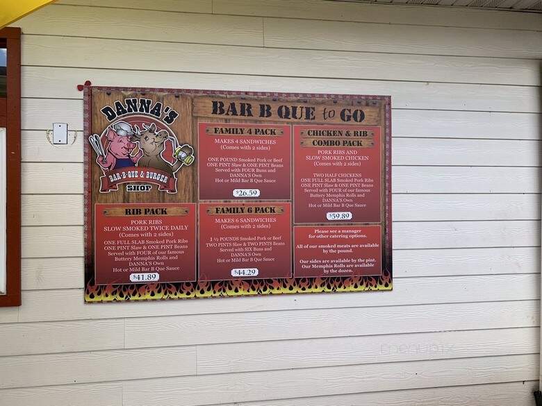 Danna's - Reeds Spring, MO menu_pic