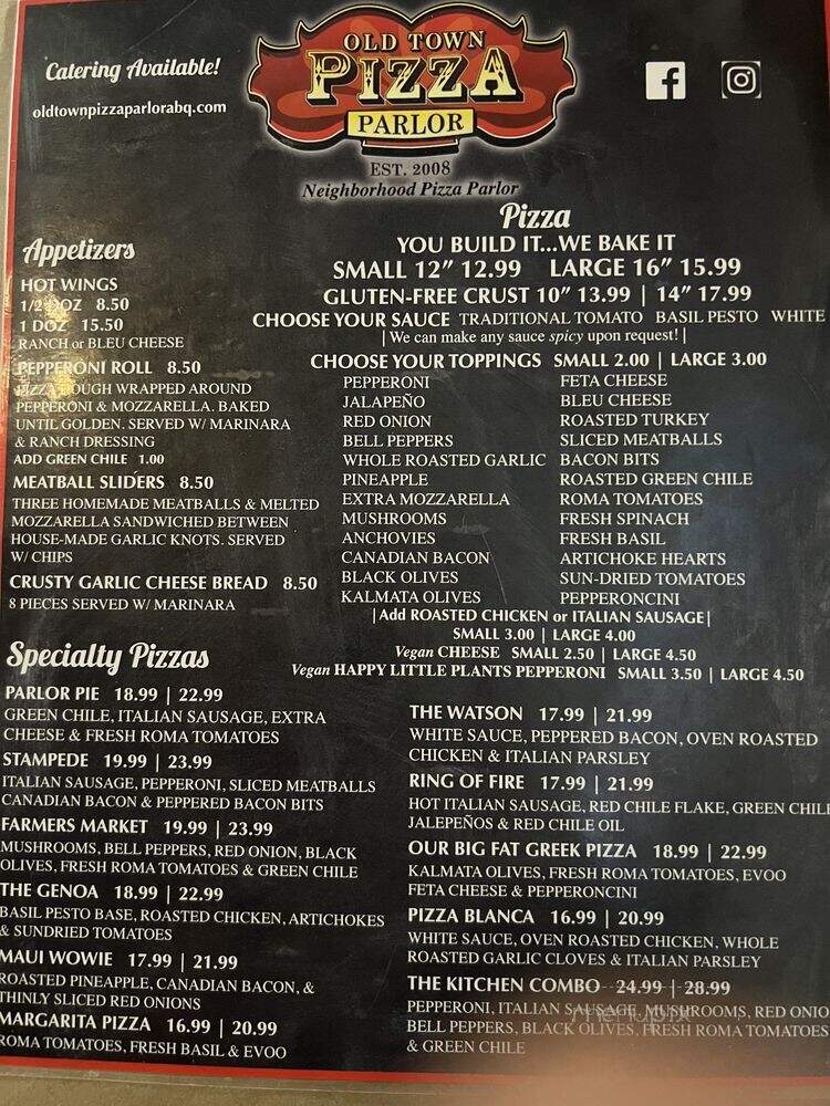 Old Town Pizza Parlor - Albuquerque, NM
