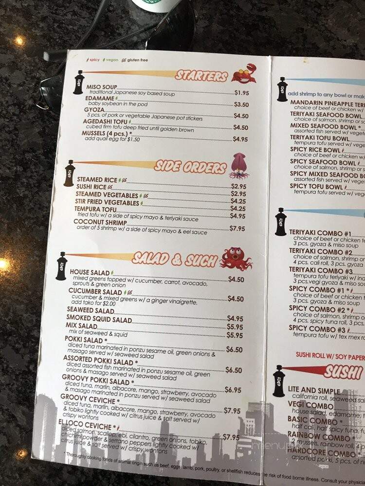 Sushi Groove - Salt Lake City, UT menu_pic