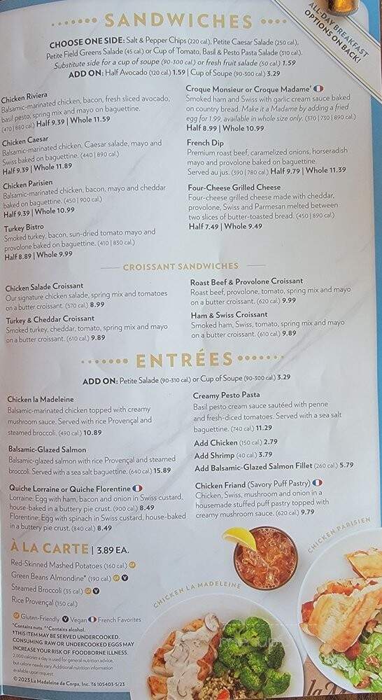 La Madeleine - Kingwood, TX menu_pic
