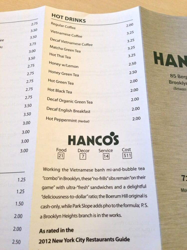 Hanco's - Brooklyn, NY