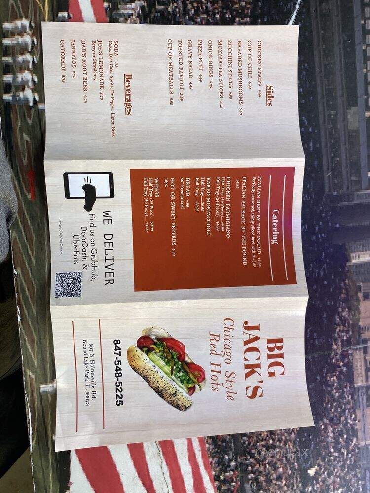 Big Jacks Chicago Style Red Hots - Round Lake Park, IL menu_pic