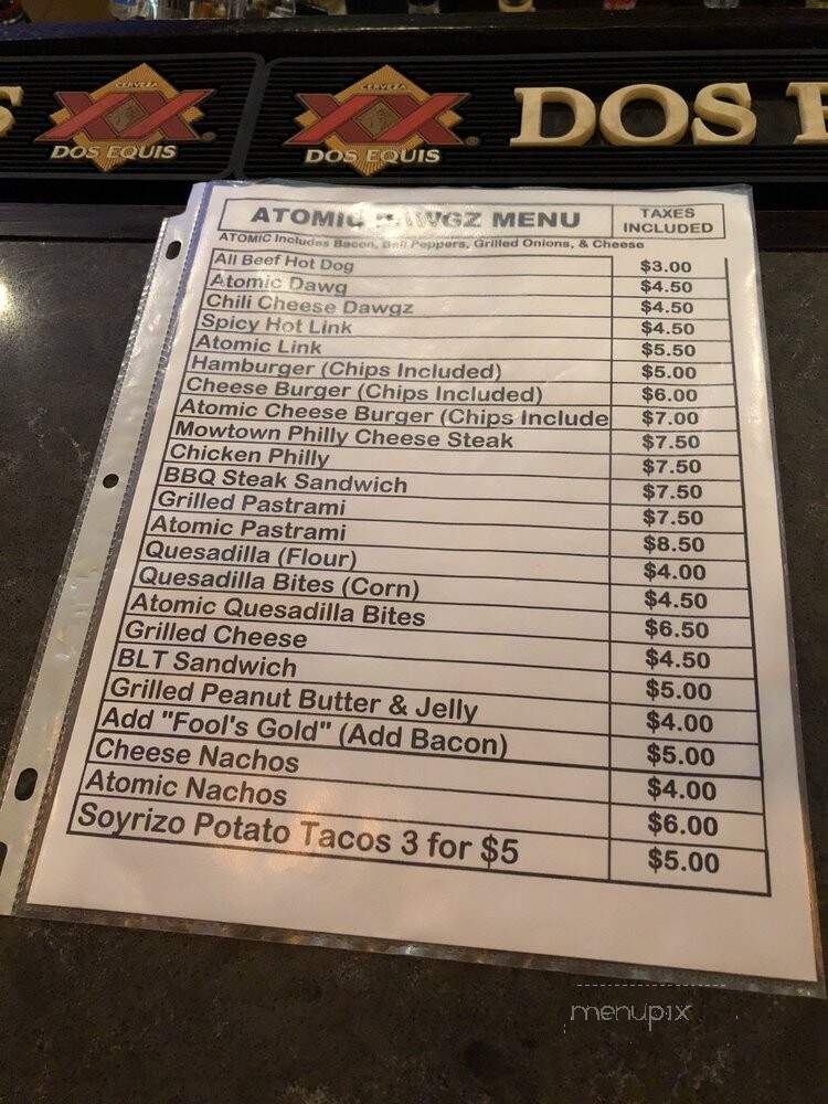 Malone's - Santa Ana, CA menu_pic