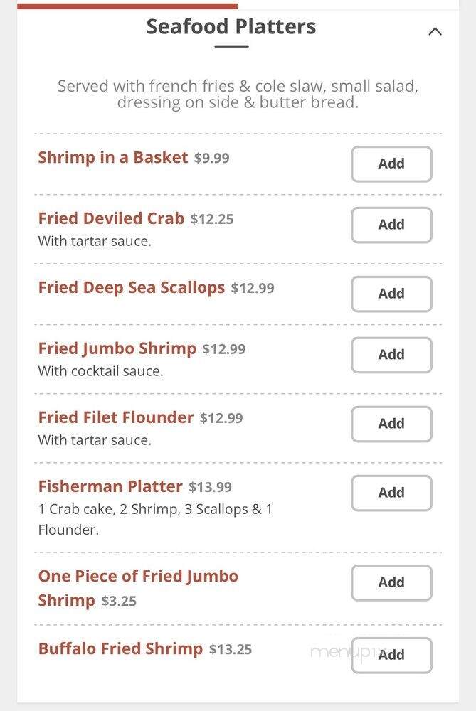Evans - Philadelphia, PA menu_pic