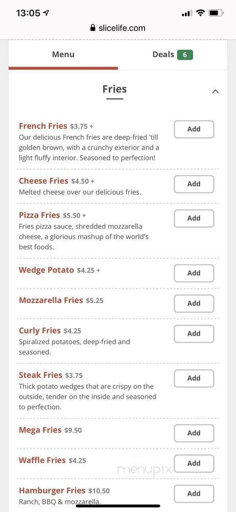 Evans - Philadelphia, PA menu_pic