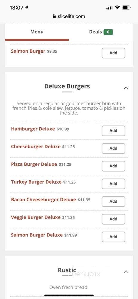Evans - Philadelphia, PA menu_pic