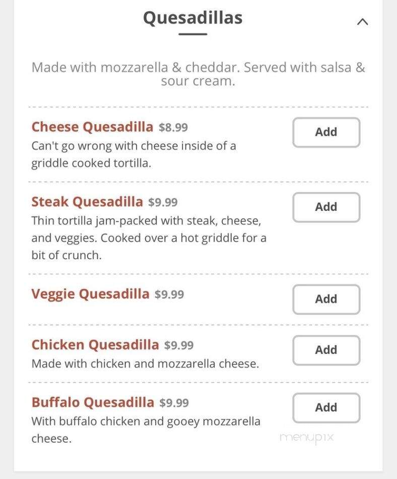 Evans - Philadelphia, PA menu_pic
