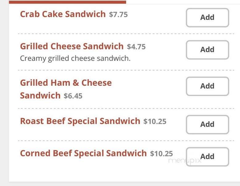Evans - Philadelphia, PA menu_pic