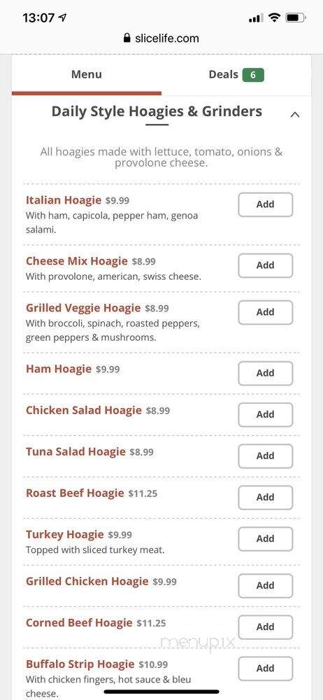 Evans - Philadelphia, PA menu_pic