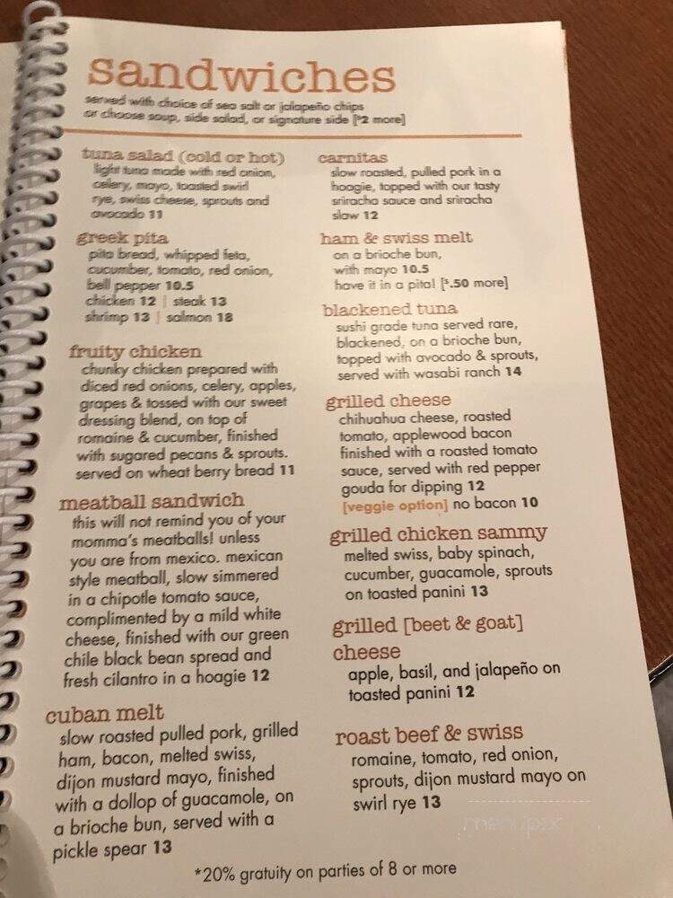 Cafe Fresh - Moline, IL menu_pic