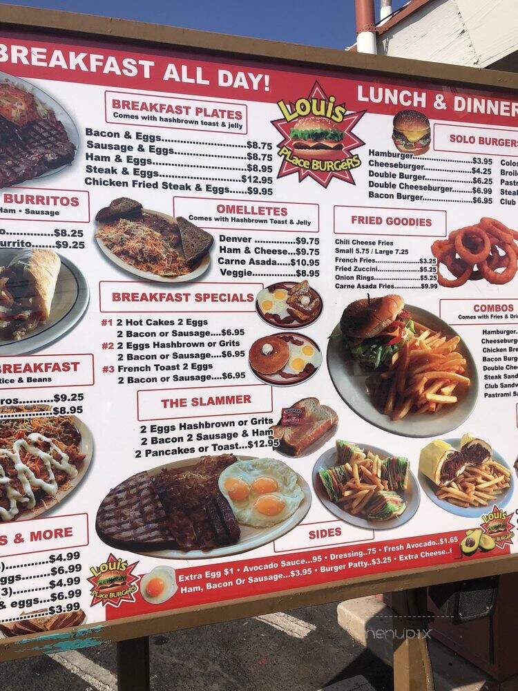 Louis Place - Long Beach, CA menu_pic