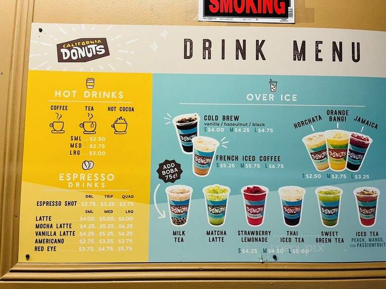 California Donut - Los Angeles, CA menu_pic