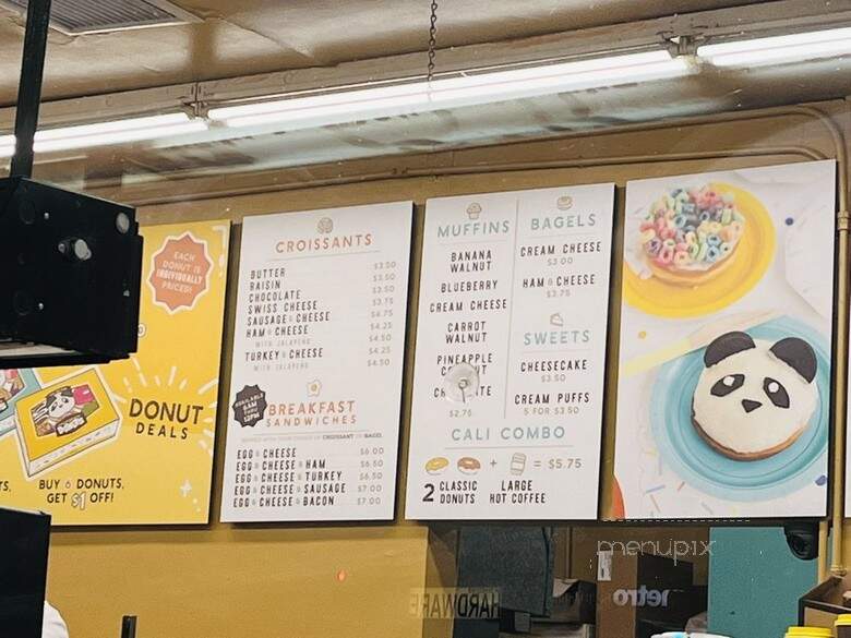 California Donut - Los Angeles, CA menu_pic
