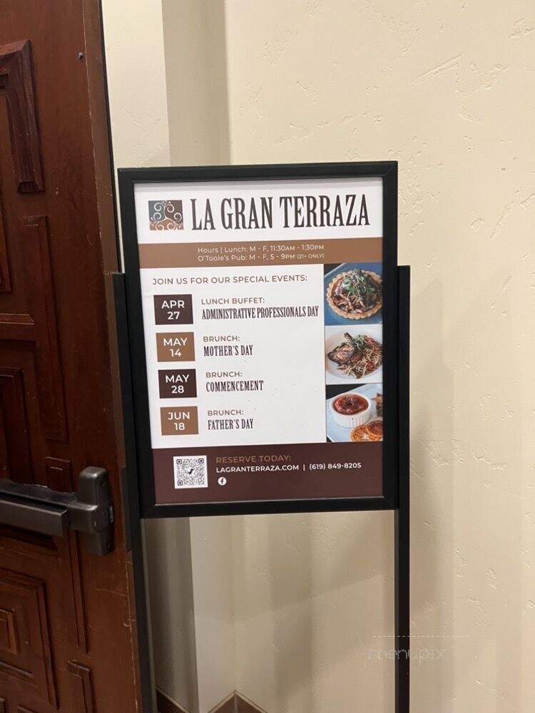 La Gran Terraza - San Diego, CA menu_pic