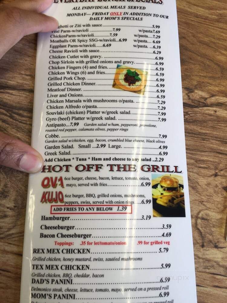 Ov's - Providence, RI menu_pic