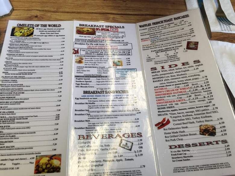 Ov's - Providence, RI menu_pic