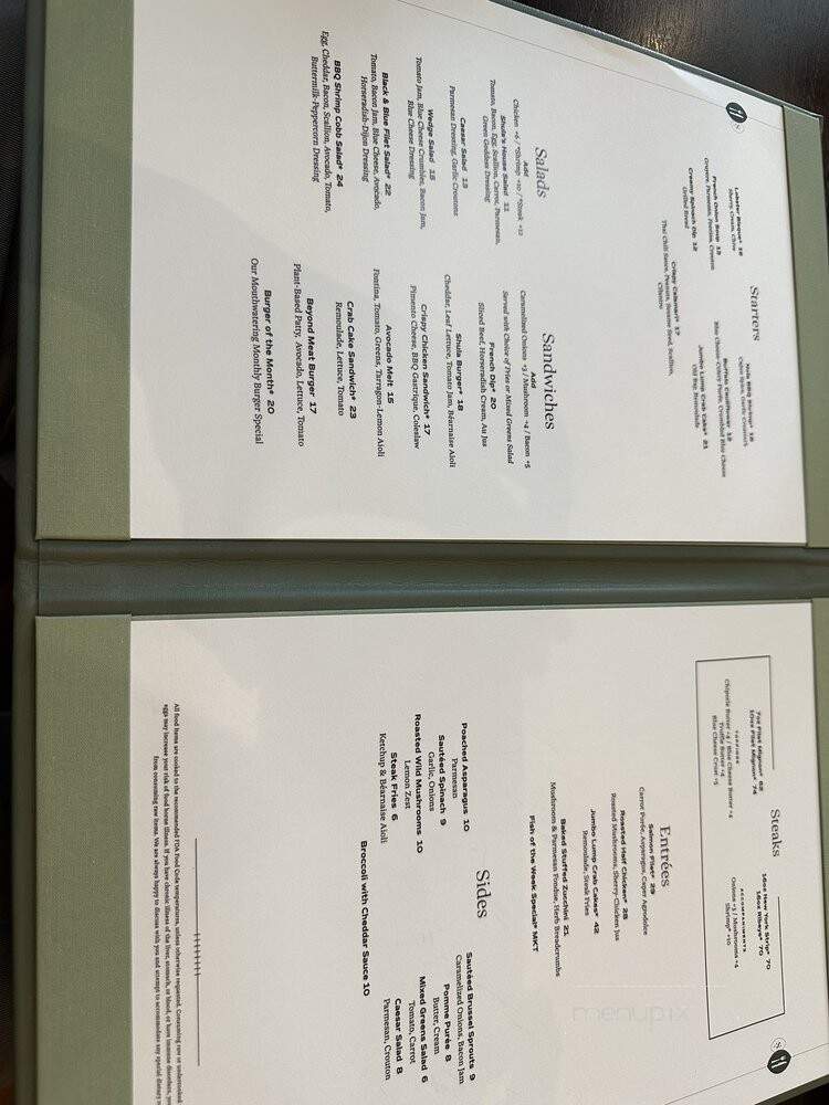Shula's Steak House - Houston, TX menu_pic