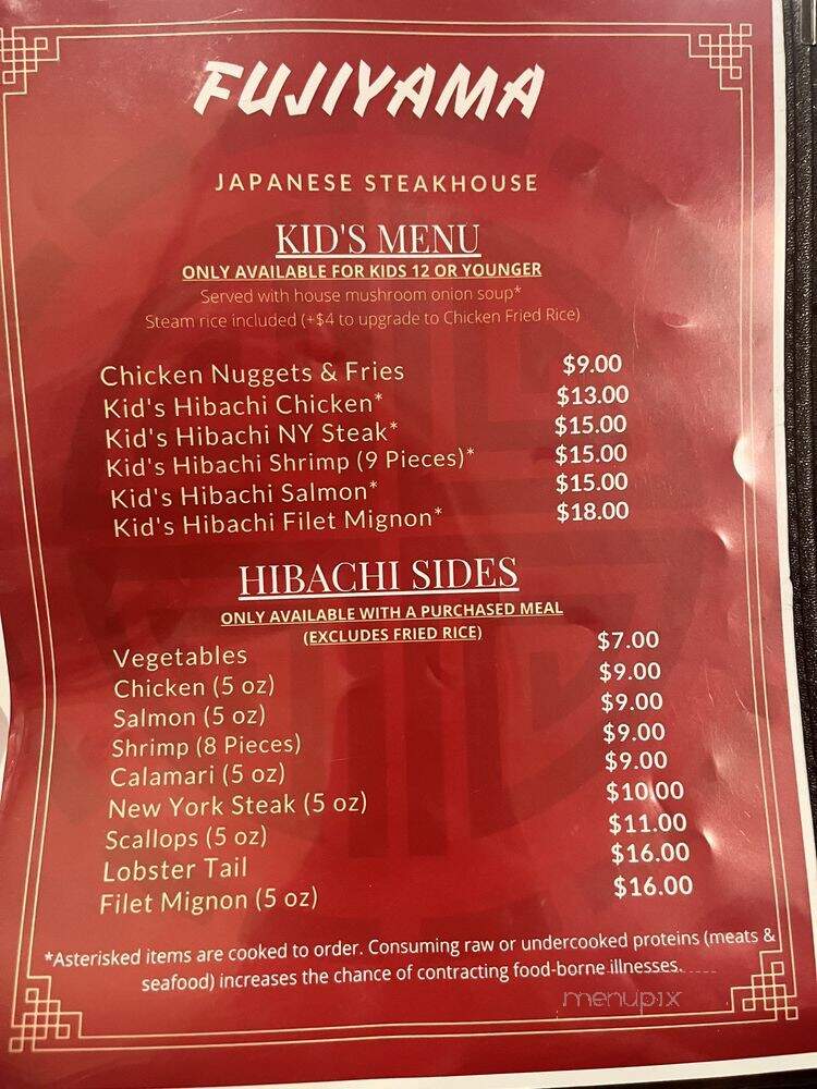 Fujiyama Japanese Steak House & Bar - Silverdale, WA