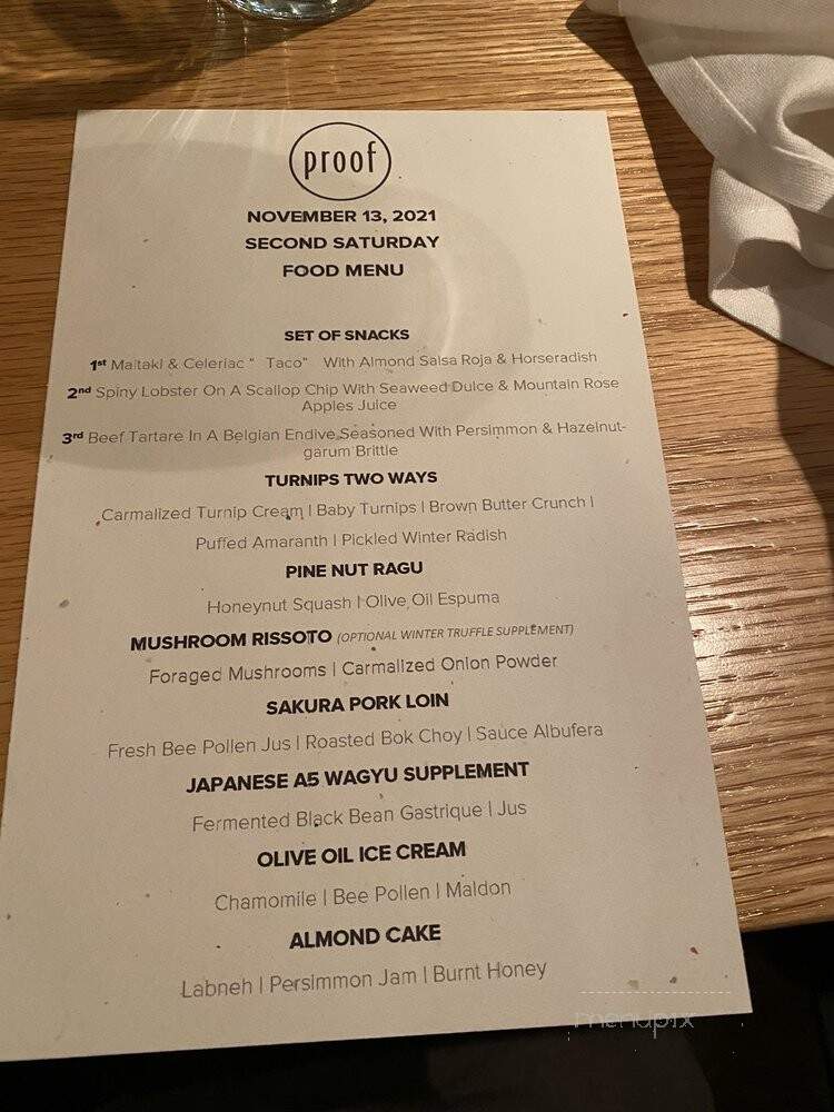 Proof - Des Moines, IA menu_pic