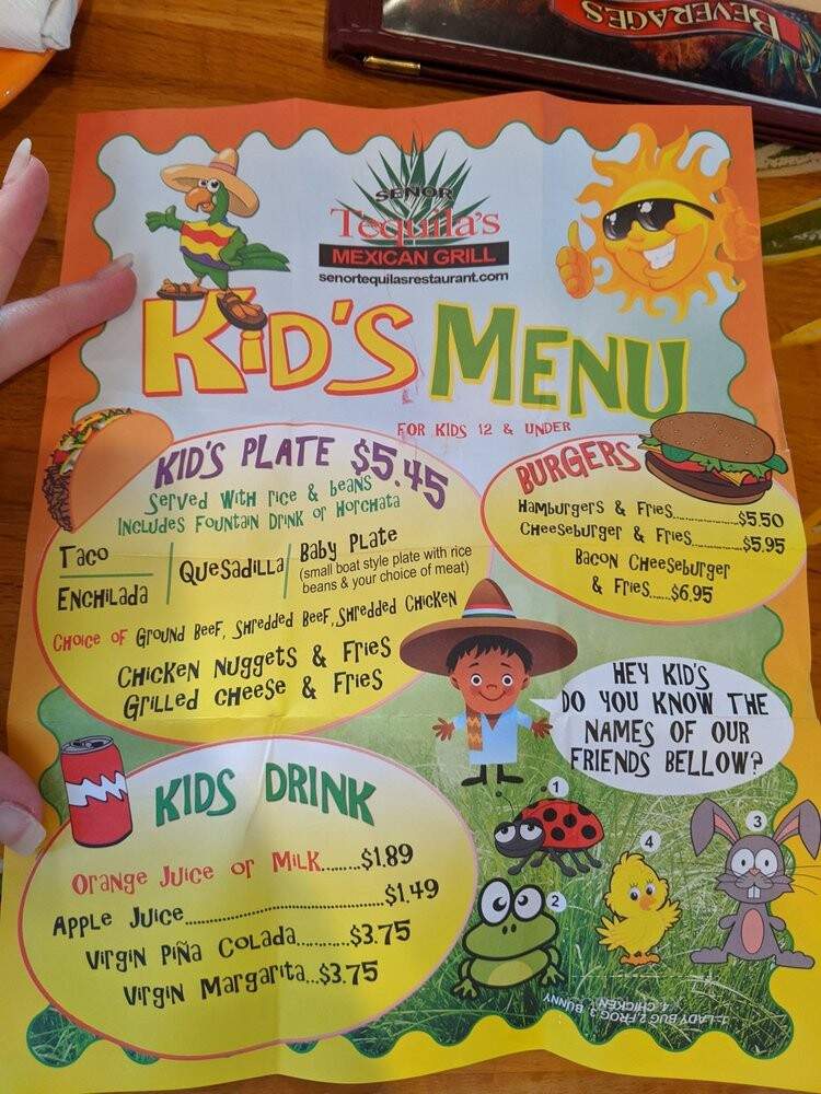 Senor Tequila's Fine Mexican Grill - Bonita Springs, FL menu_pic