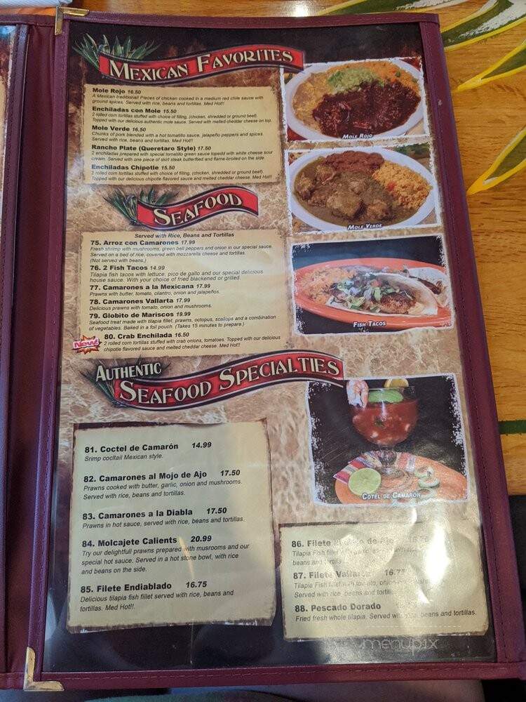 Senor Tequila's Fine Mexican Grill - Bonita Springs, FL menu_pic