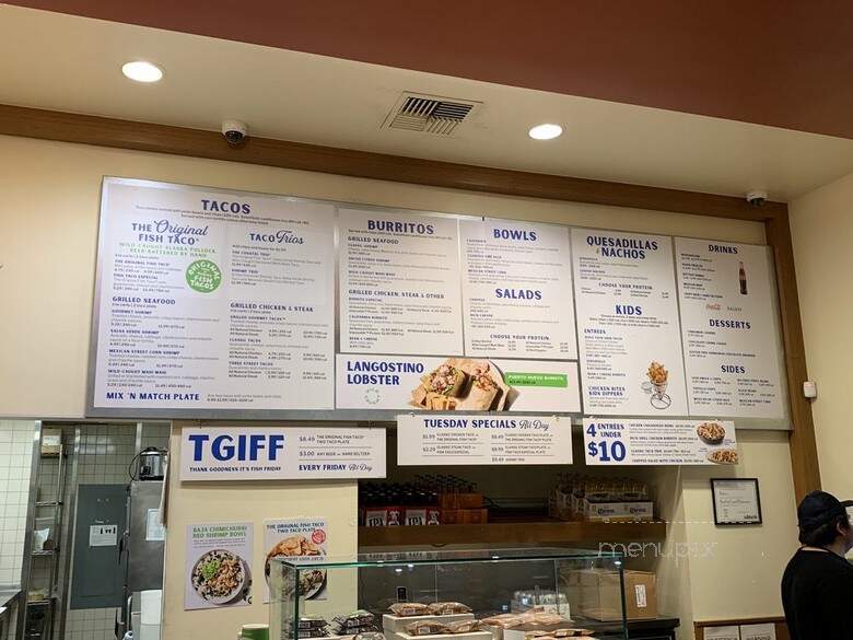 Rubio's Fresh Seafood - Fresno, CA menu_pic