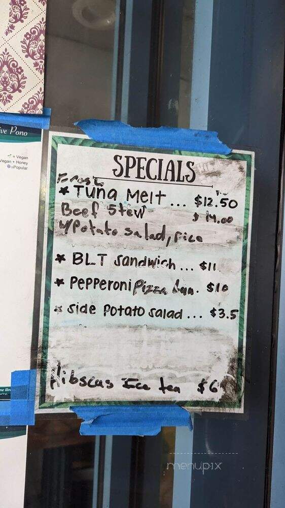 Diamond Head Cove Health Bar - Honolulu, HI menu_pic