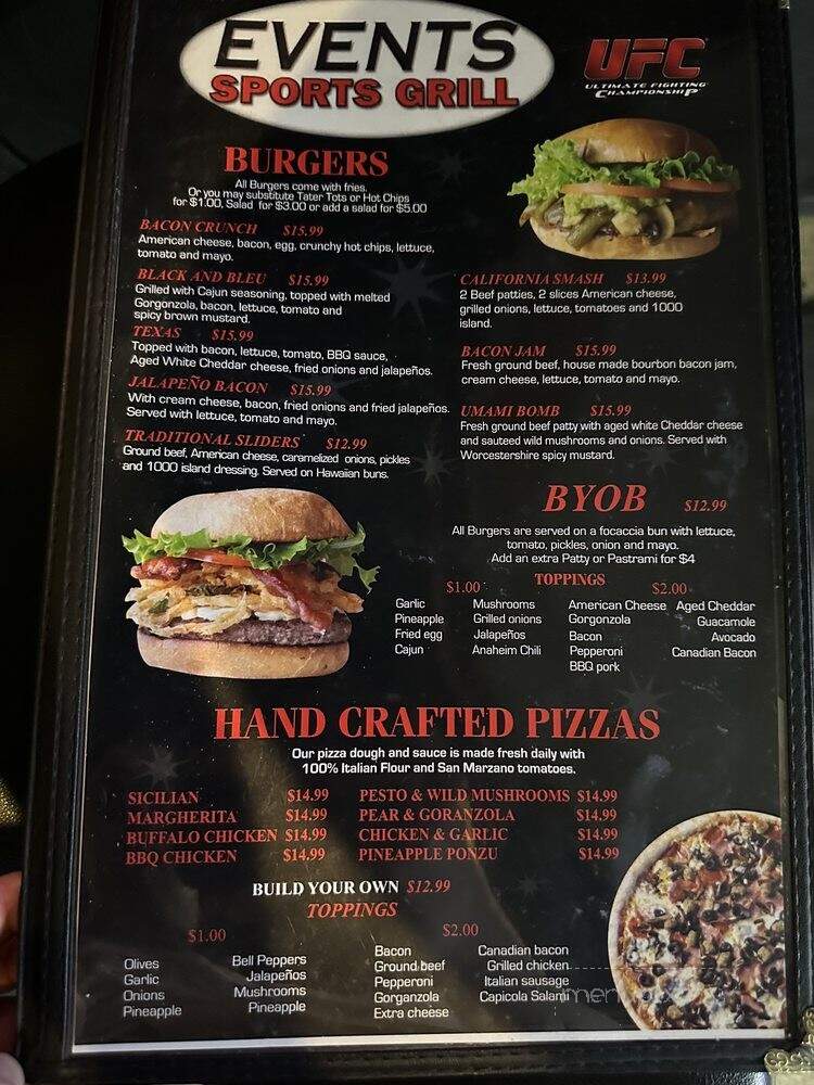 Events Sports Grill - Riverside, CA