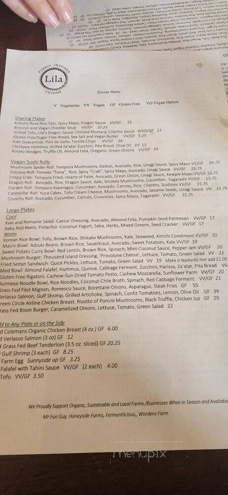 LIF - Sarasota, FL menu_pic