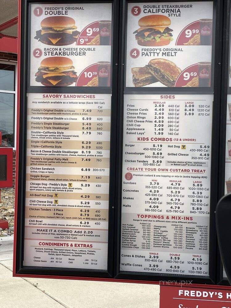Freddy's Restaurant - Jacksonville, NC menu_pic