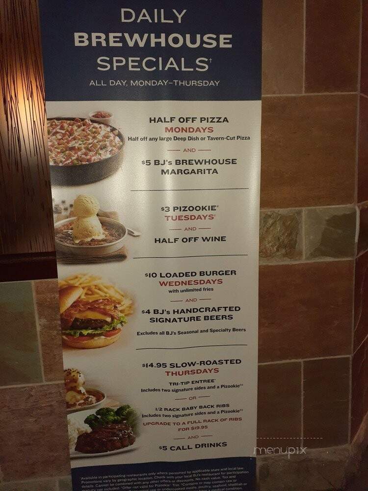 BJ's Restaurant and Brew House - Cincinnati, OH menu_pic