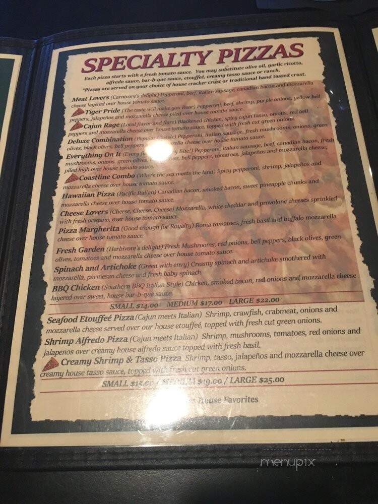 Rochetto's Pizzeria - Scott, LA menu_pic