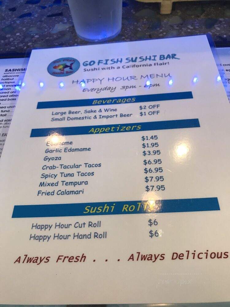 Go Fish Sushi - Simi Valley, CA menu_pic