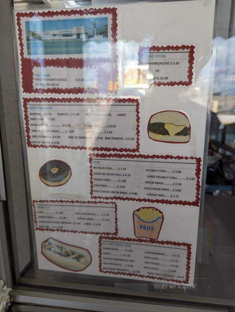 Telway Diner - Detroit, MI menu_pic