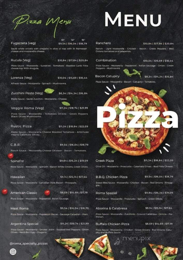 Bella Vista - Culver City, CA menu_pic