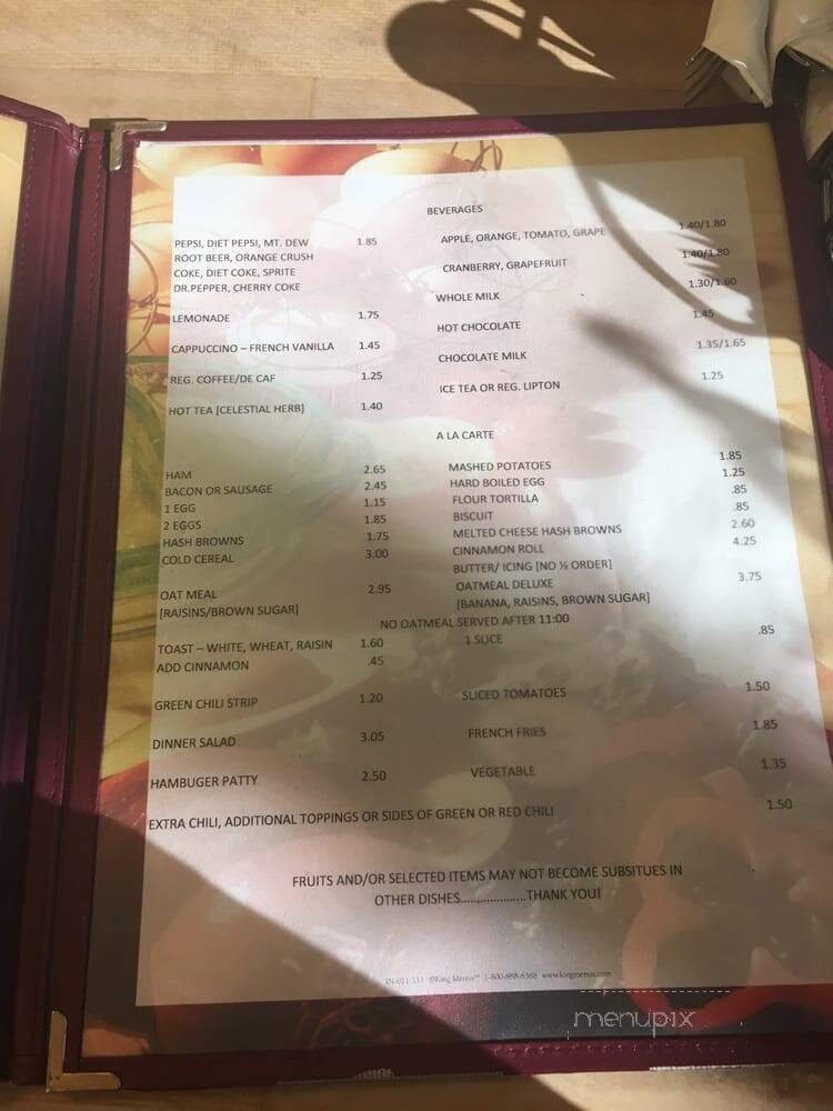 Bauer's Campus Cafe & Antiques - Alamosa, CO menu_pic