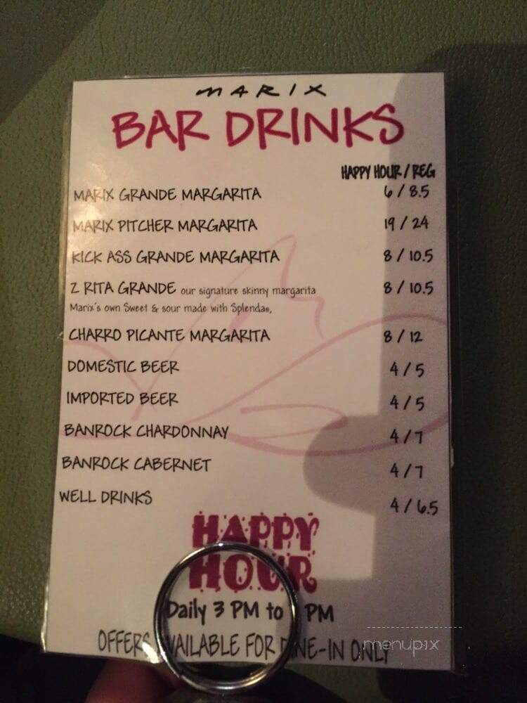 Marix la Cuisine - West Hollywood, CA menu_pic