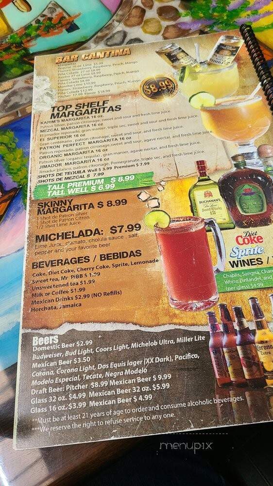 El Mezcal Mexican - Indianapolis, IN menu_pic
