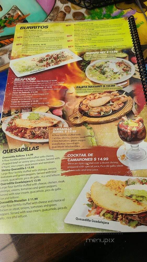 El Mezcal Mexican - Indianapolis, IN menu_pic