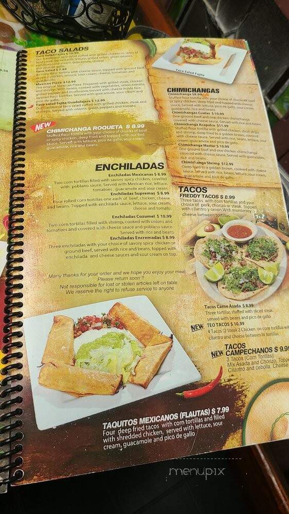 El Mezcal Mexican - Indianapolis, IN menu_pic