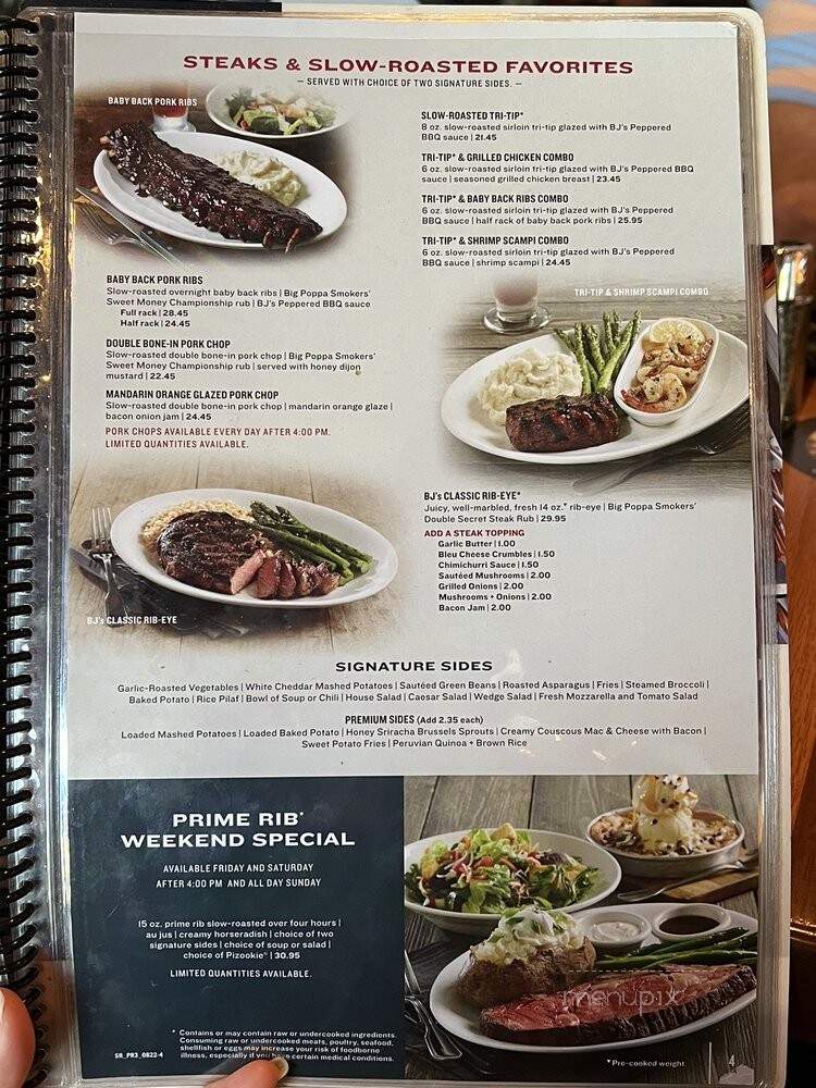 BJ's Restaurant & Brewhouse - Hurst, TX menu_pic