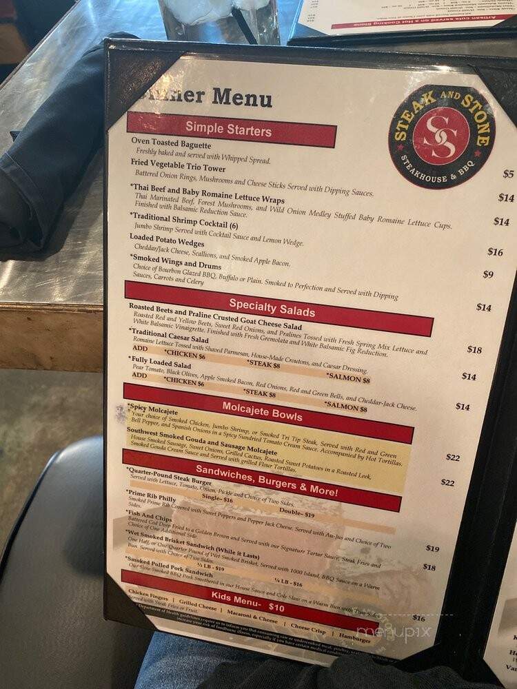 The Rolling Stone Steak House - West Branch, MI menu_pic