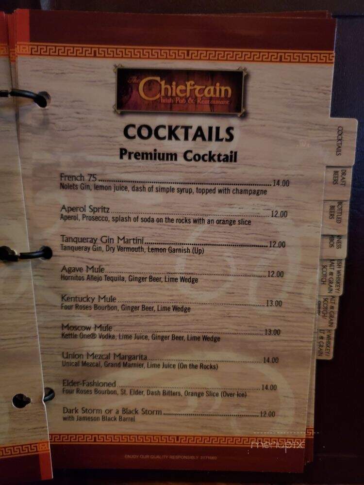 Chieftain Irish Restaurant & Pub - San Francisco, CA