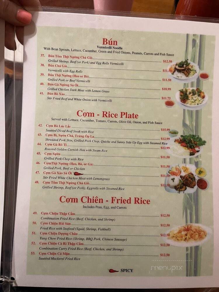 Pho Hung Cuong - San Antonio, TX menu_pic